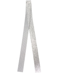 Женский серебряный шарф от Dsquared2