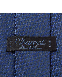Мужской серебряный шелковый галстук от Charvet