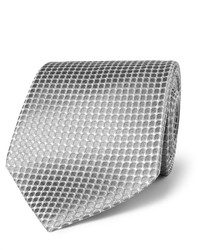 Мужской серебряный шелковый галстук от Charvet