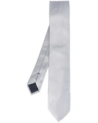 Мужской серебряный шелковый галстук от Ermenegildo Zegna