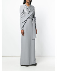 Серое вечернее платье от Chalayan