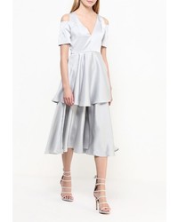 Серое вечернее платье от LOST INK