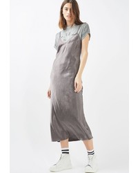 Серое вечернее платье от Topshop