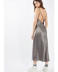 Серое вечернее платье от Topshop