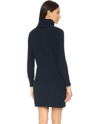 Серое вязаное платье-свитер от 525 America