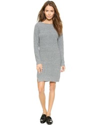 Серое вязаное платье-свитер от Line & Dot