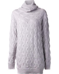 Серое вязаное платье-свитер от Marc Jacobs