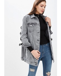 Женское серое джинсовое пальто от Whitney