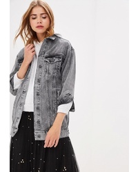 Женское серое джинсовое пальто от Whitney