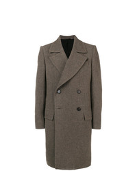 Серое длинное пальто от Ann Demeulemeester
