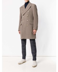 Серое длинное пальто от Hackett