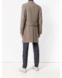 Серое длинное пальто от Hackett