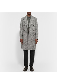 Серое длинное пальто от Sandro