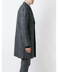 Серое длинное пальто от Lanvin