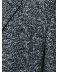 Серое длинное пальто от Lanvin