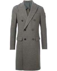 Серое длинное пальто от Ralph Lauren
