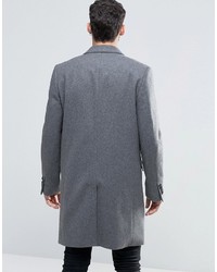 Серое длинное пальто от Asos