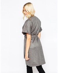 Серое пальто без рукавов от Oasis