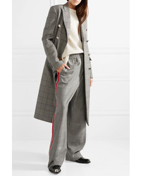 Женское серое пальто в шотландскую клетку от Calvin Klein 205W39nyc
