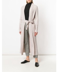 Женское серое пальто дастер от N.Peal