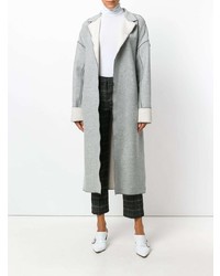 Женское серое пальто дастер от Victoria Victoria Beckham