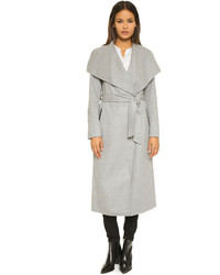 Женское серое пальто дастер от Mackage