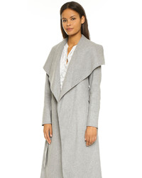 Женское серое пальто дастер от Mackage
