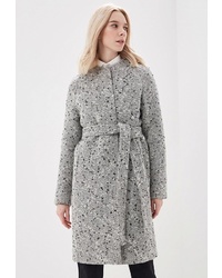 Женское серое пальто с принтом от Ovelli