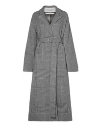 Женское серое пальто с узором "гусиные лапки" от Gabriela Hearst