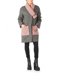 Женское серое пальто от Artwizard