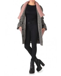 Женское серое пальто от Artwizard