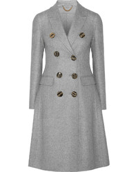 Женское серое пальто от Burberry