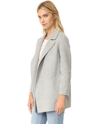 Женское серое пальто от Theory