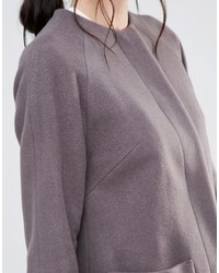 Женское серое пальто от Helene Berman