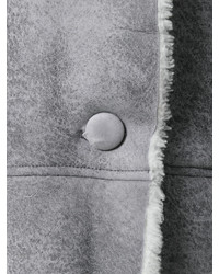 Женское серое пальто от Drome