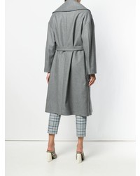 Женское серое пальто от Rochas