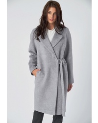 Женское серое пальто от FLY
