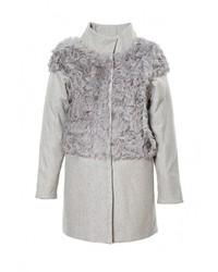 Женское серое пальто от Grafinia