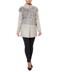 Женское серое пальто от Grafinia