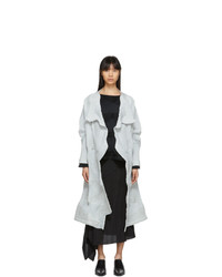 Женское серое пальто от Issey Miyake
