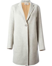 Женское серое пальто от Jil Sander