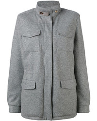 Женское серое пальто от Loro Piana
