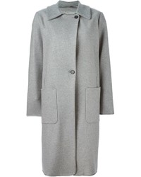 Женское серое пальто от Maison Margiela