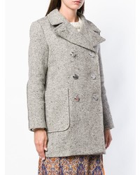 Женское серое пальто от Tory Burch