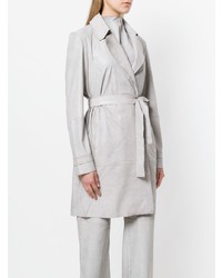 Женское серое пальто от Vanderwilt