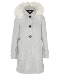 Женское серое пальто от Miu Miu