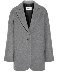 Женское серое пальто от MM6 MAISON MARGIELA