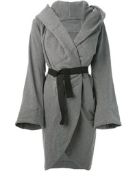 Женское серое пальто от Norma Kamali