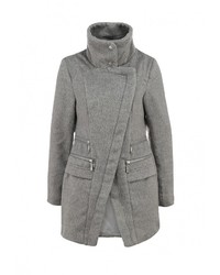 Женское серое пальто от QED London