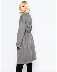 Женское серое пальто от Gestuz